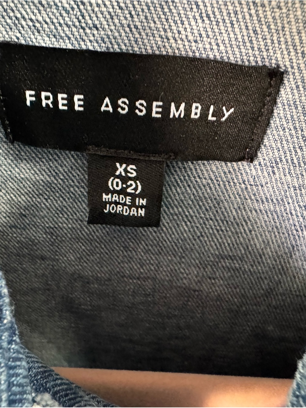 Free Assembly Blue Denim Shirt Dress - XS
